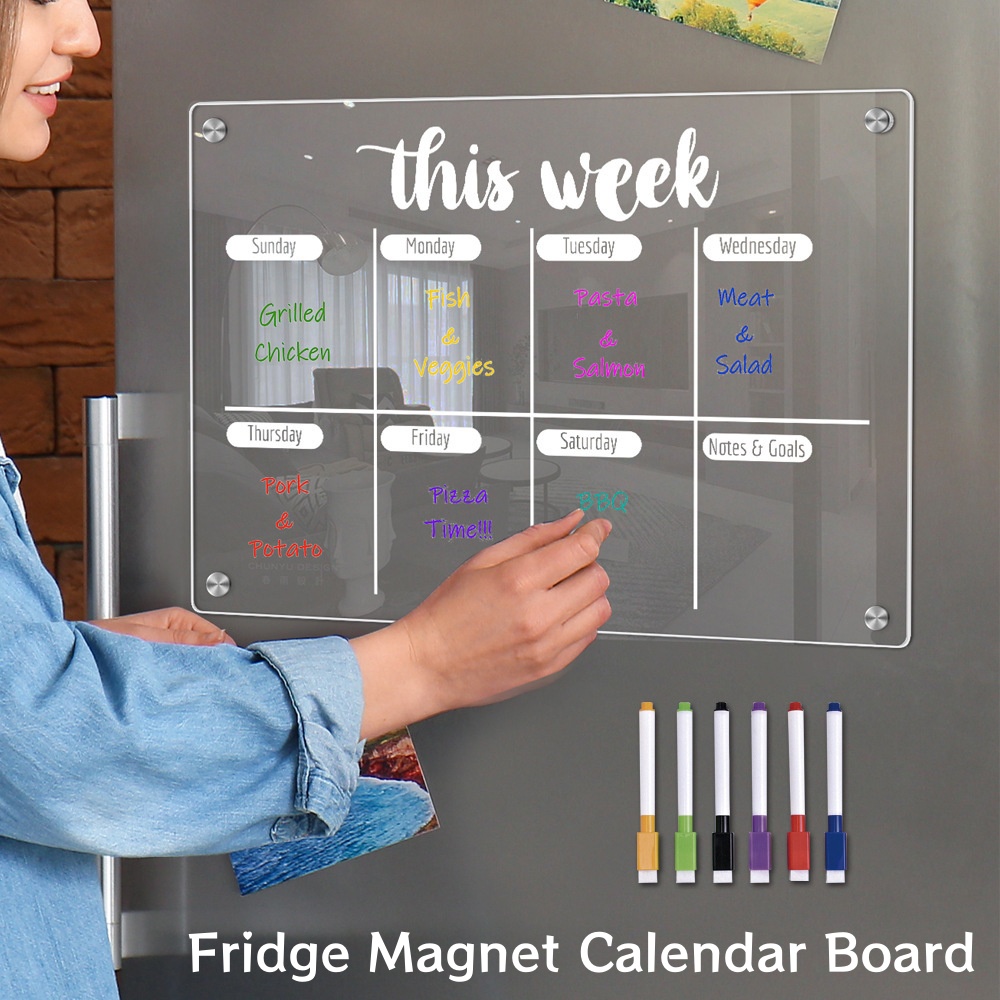 Magnetic Letter Board - Pizarra de calendario con imán para
