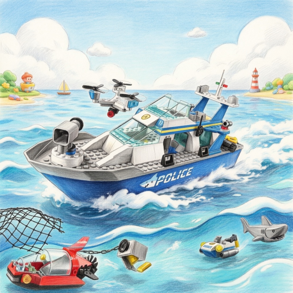 Lego Set Creator - Bloques de Construcción Serie Ciudad: Barco