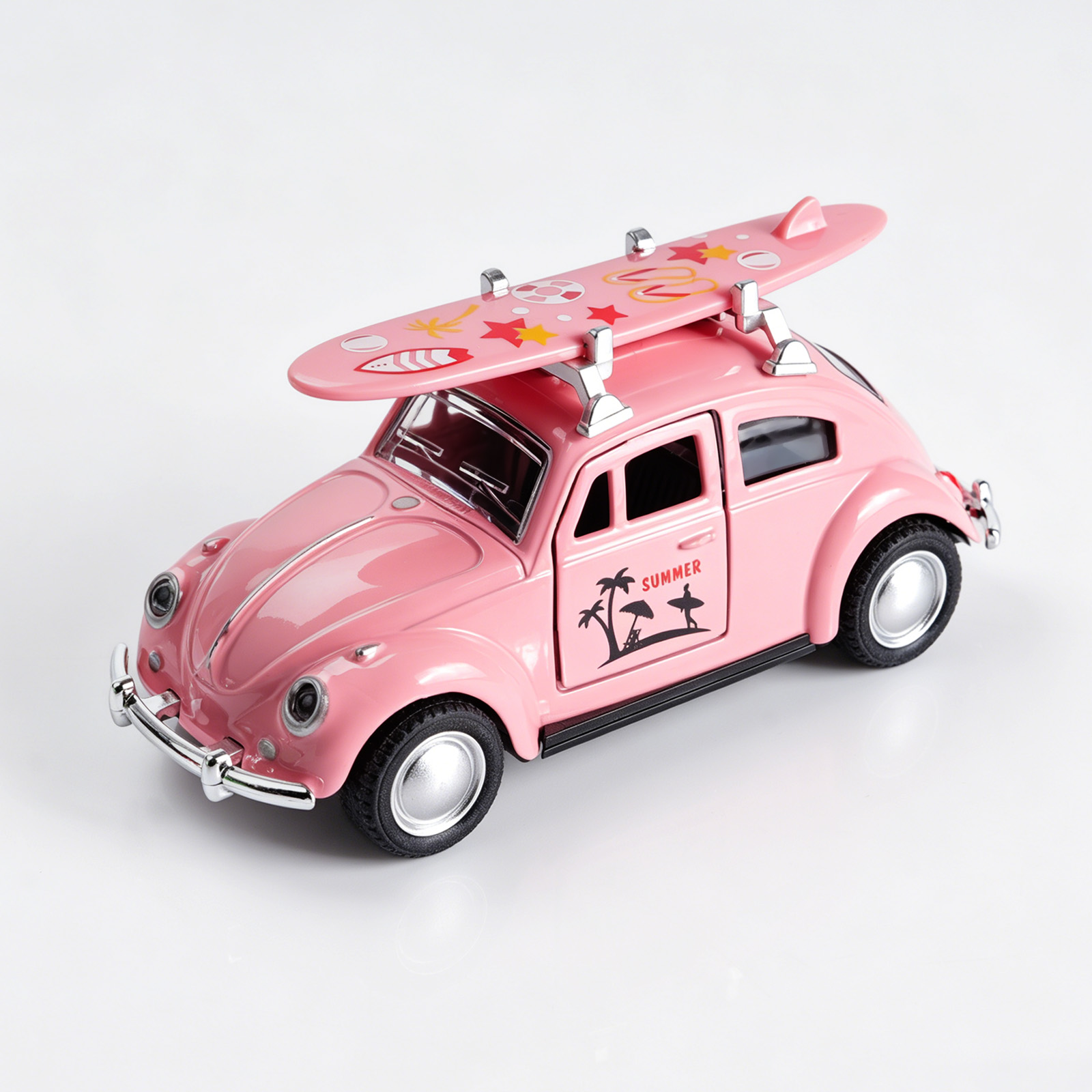 Online Educational Games For Kids - Coche de juguete Volkswagen Beetle rosa