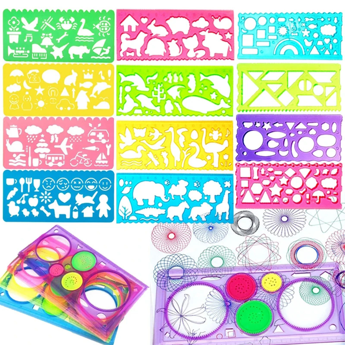 Kids Education Template - Juego de plantillas de dibujo de