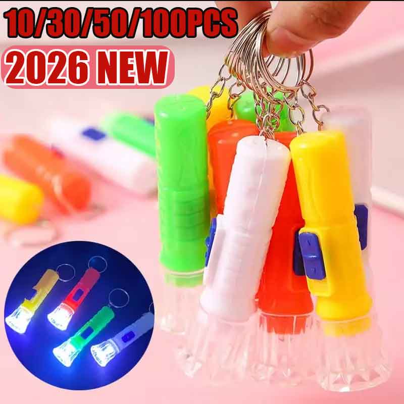Online Educational Games For Kids - 10/30/50/100PCS Mini Linterna LED de Juguete
