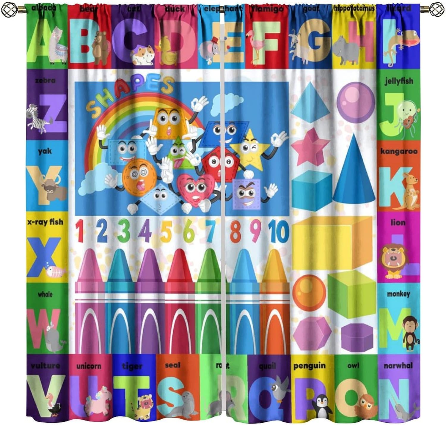 Kids Education Youtube - Cortinas educativas ABC coloridas, alfabeto de