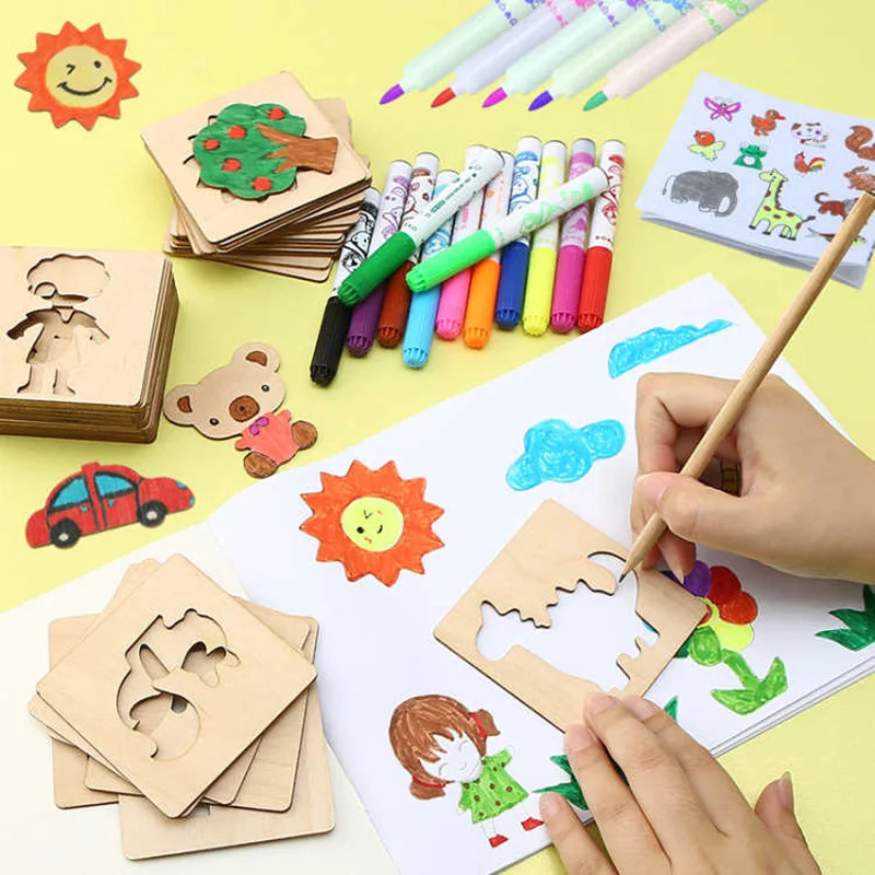 Kids Education Template - Juguetes de dibujo para niños, plantilla