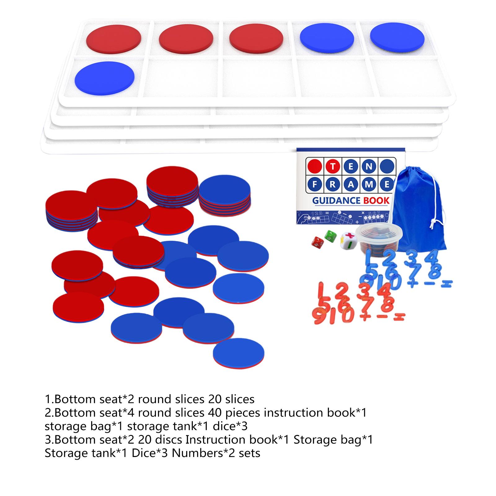 Math Manipulative Set - Juego de diez cuadrículas gigantes, herramienta