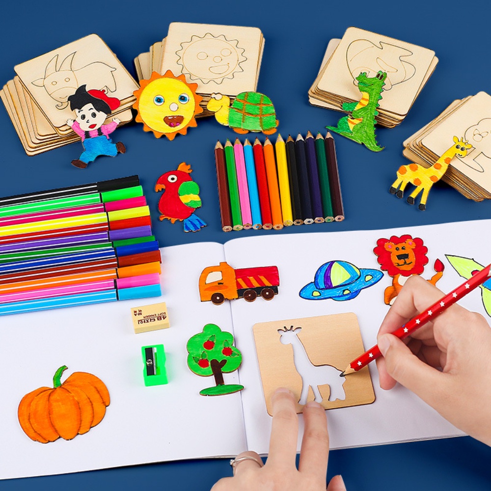 Kids Education Template - 20 piezas juguetes de dibujo para