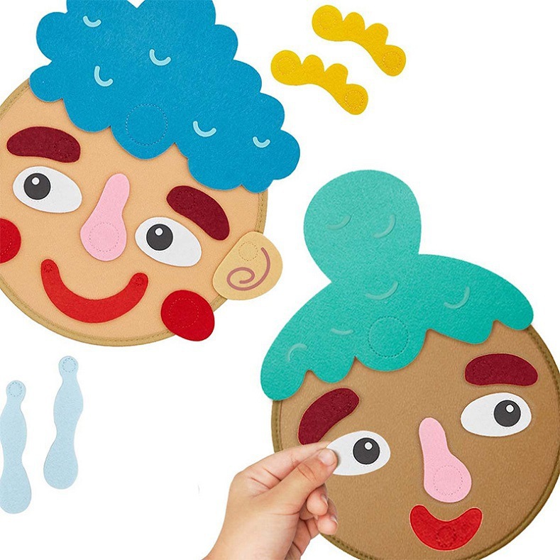 Human Body Puzzle - Pegatinas de emociones DIY para niños: