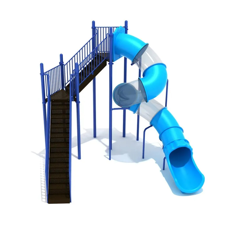 Kids Education Youtube - Tobogán de Tubo Espiral Transparente Azul