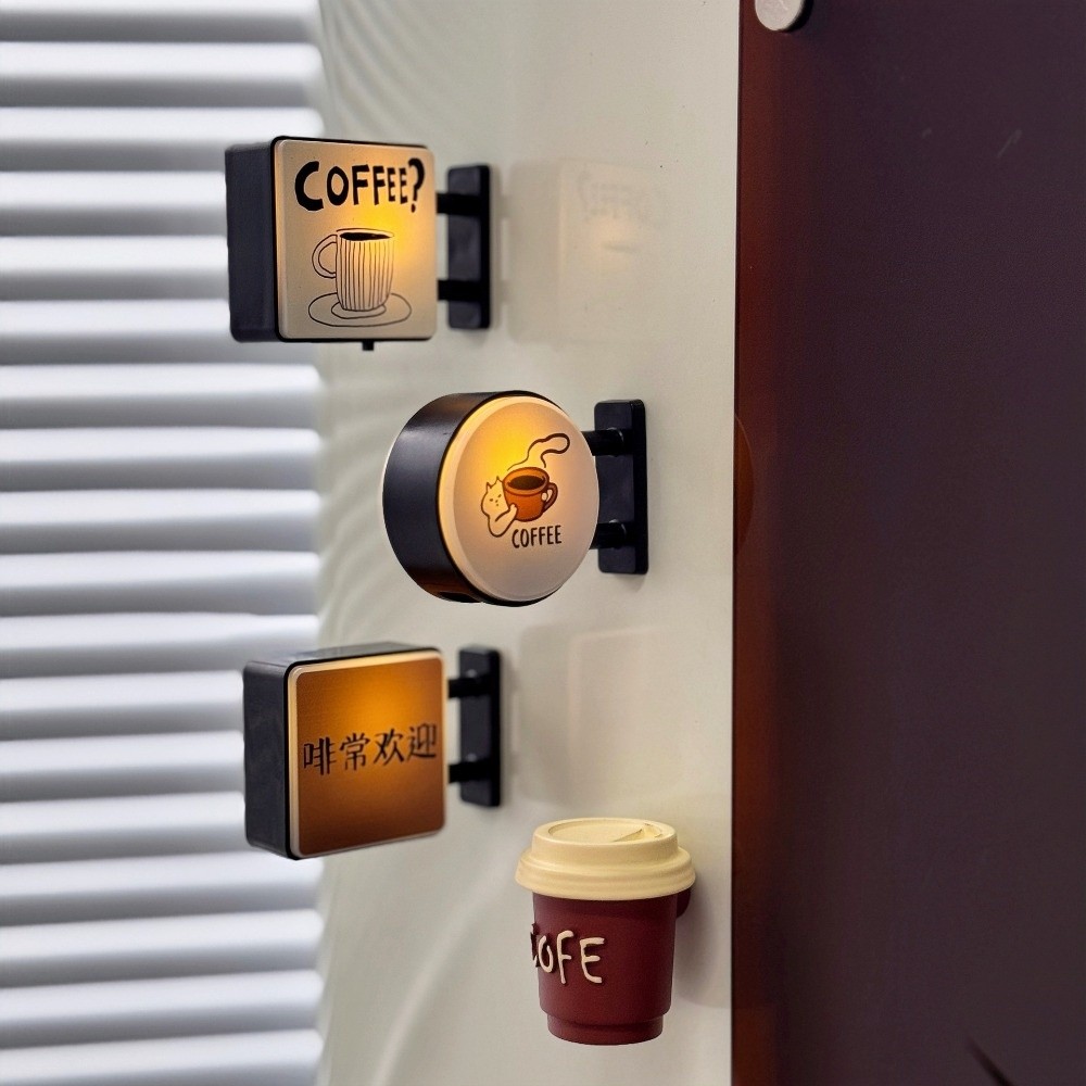 Magnetic Letter Board - Letrero Luminoso para Rincón de Café,