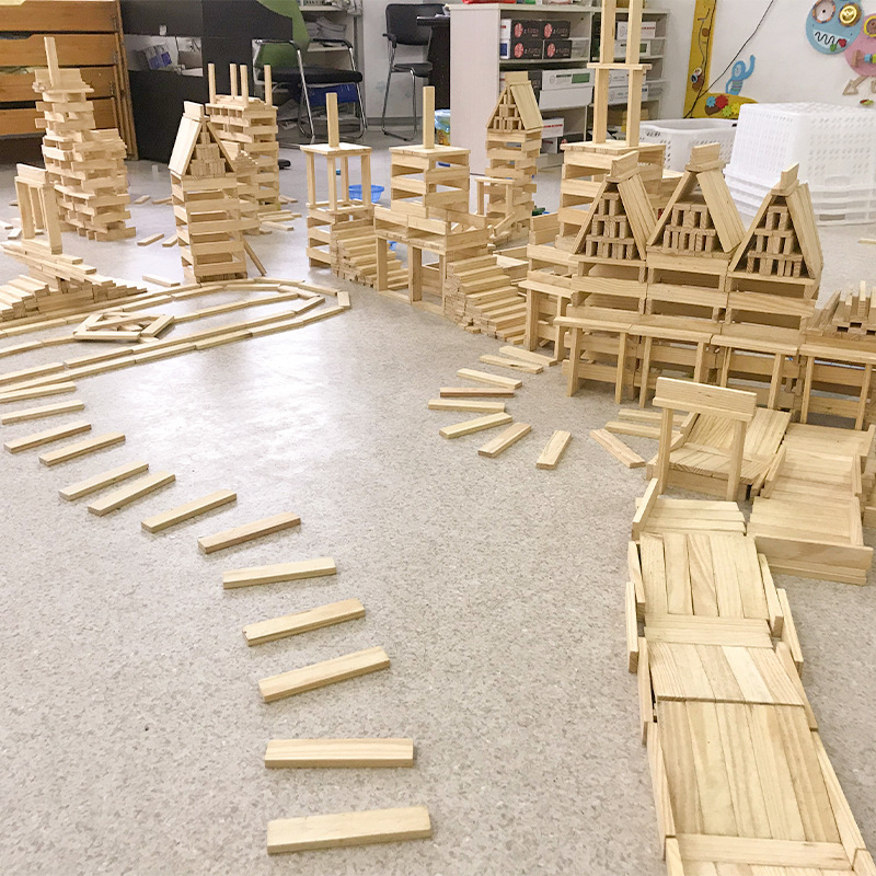 Bloques apilables de madera na - Kids Education Login reseña y precio