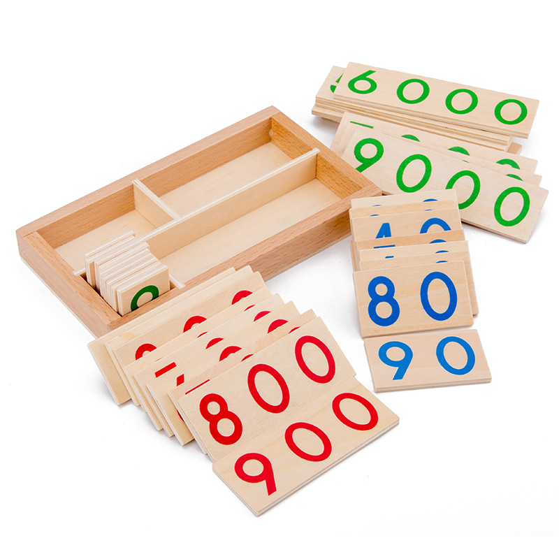 Tarjeta de números de madera 1 - Math Manipulative Set reseña y precio