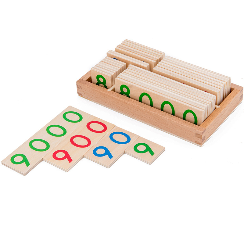 Tarjeta de números de madera 1 - Math Manipulative Set reseña y precio