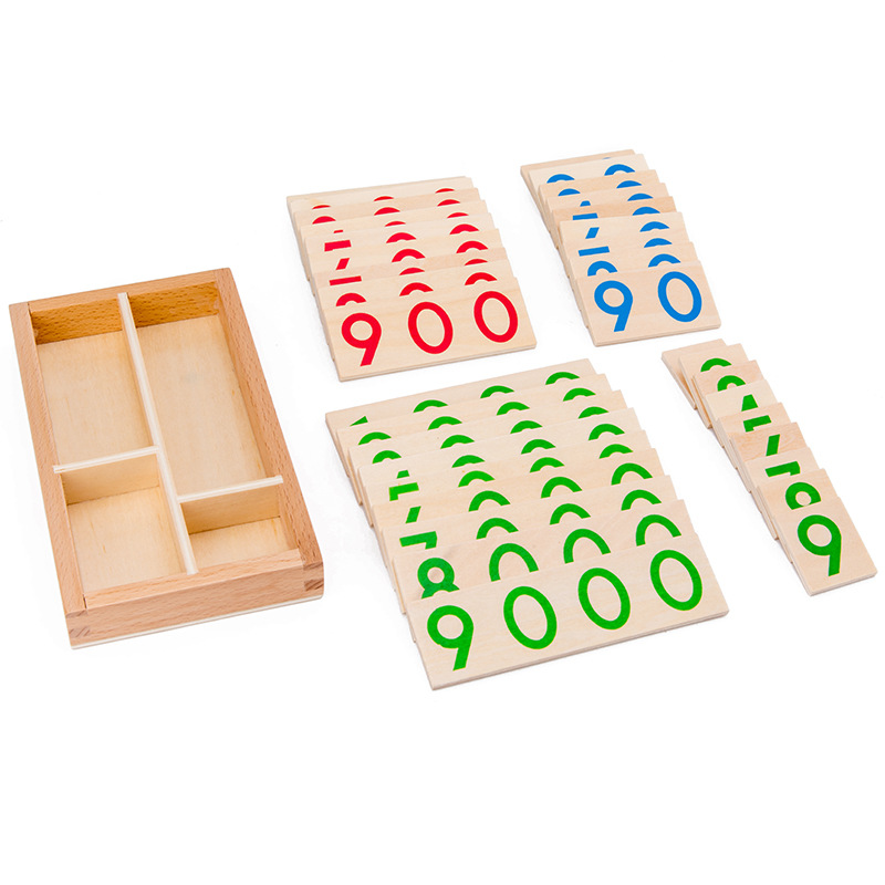 Tarjeta de números de madera 1 - Math Manipulative Set reseña y precio