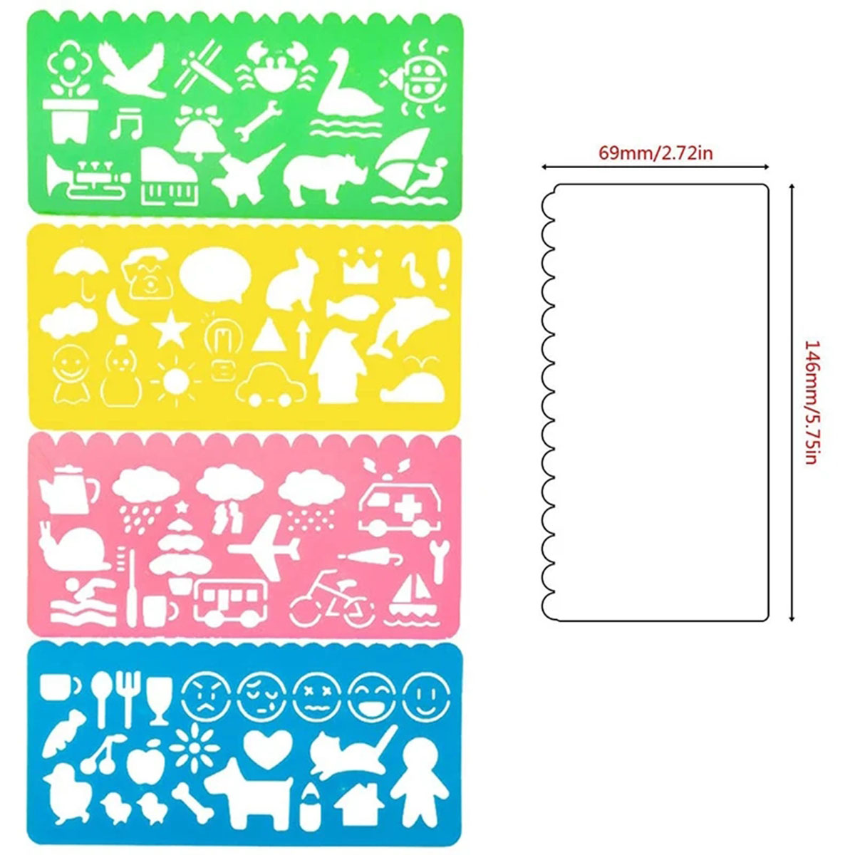 Juego de plantillas de dibujo  - Kids Education Template reseña y precio