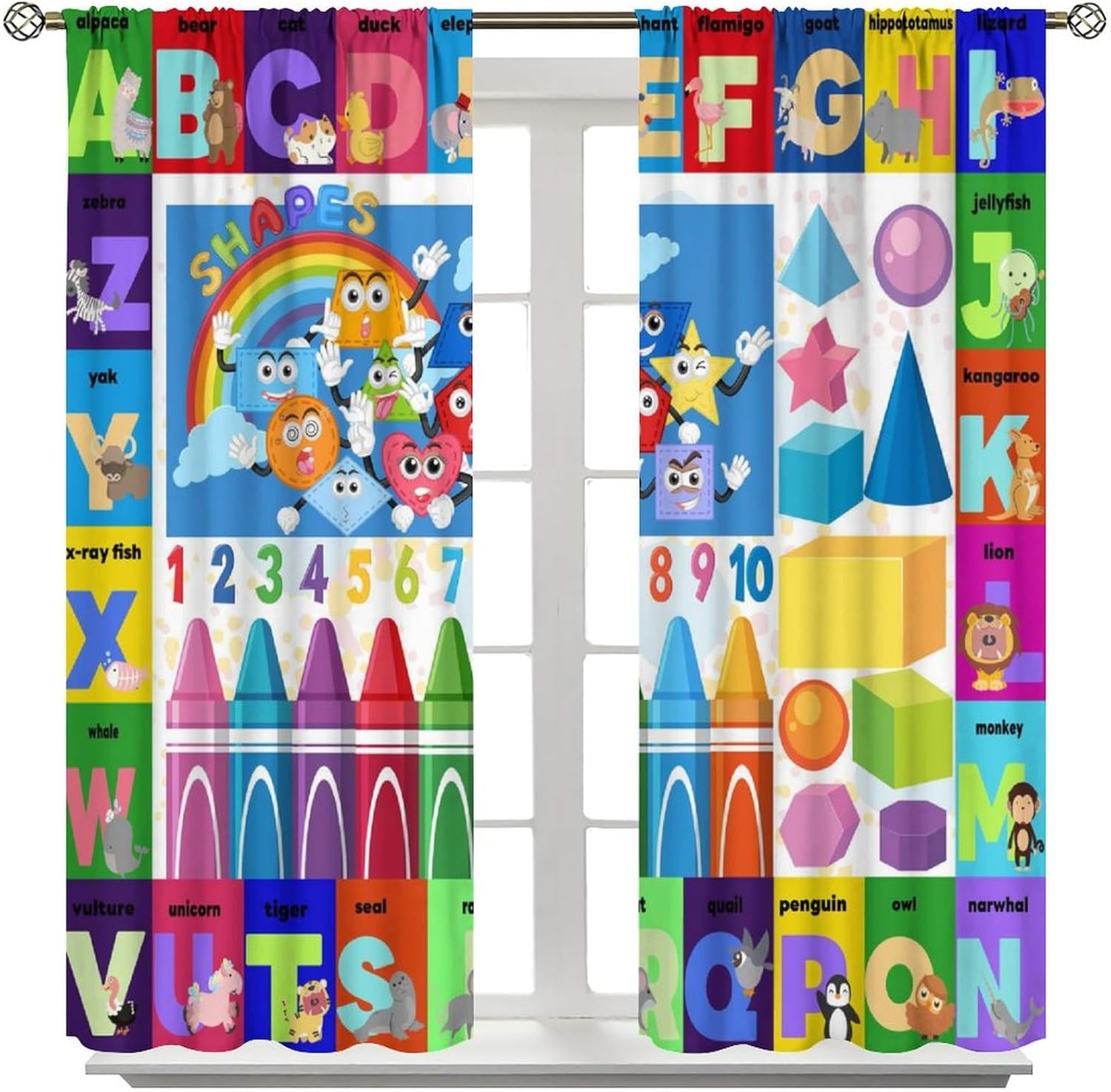 Cortinas educativas ABC colori - Kids Education Youtube reseña y precio