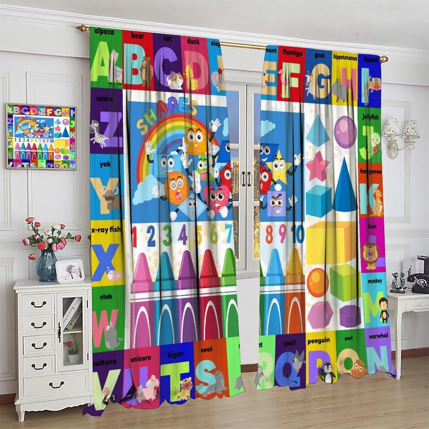 Cortinas educativas ABC colori - Kids Education Youtube reseña y precio