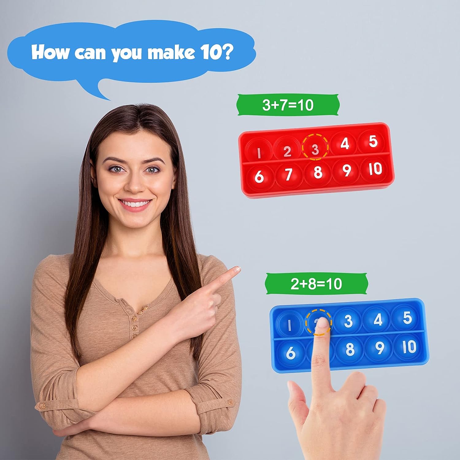 Diez marcos juegos de matemáti - Math Manipulative Set reseña y precio