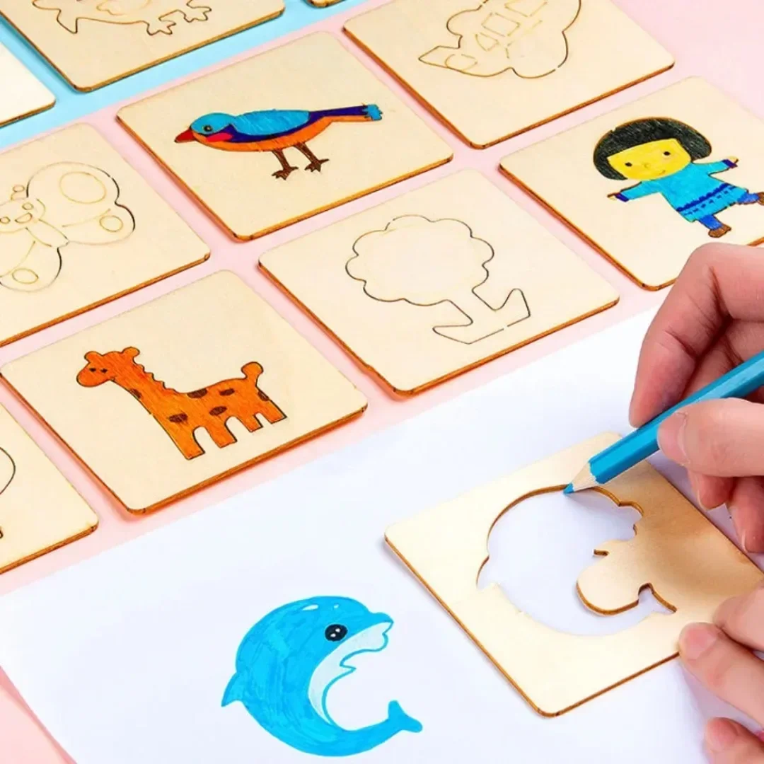 Plantillas de dibujo de madera - Kids Education Template reseña y precio