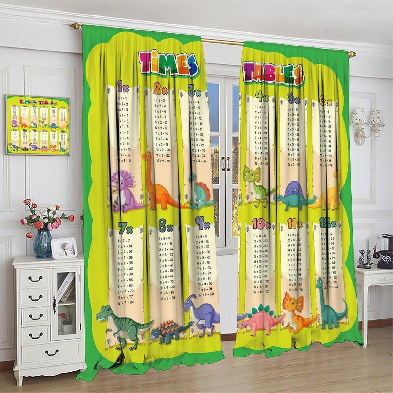 Cortina de la Tabla de Multipl - Kids Education Youtube reseña y precio