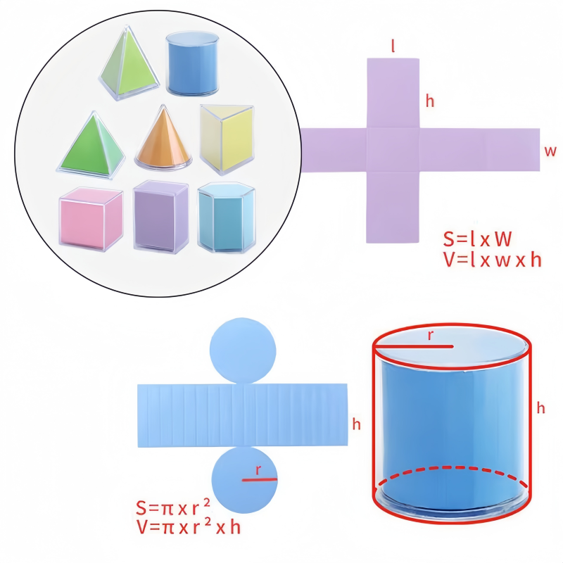 8 Piezas de Bloques de Constru - Math Manipulative Set reseña y precio