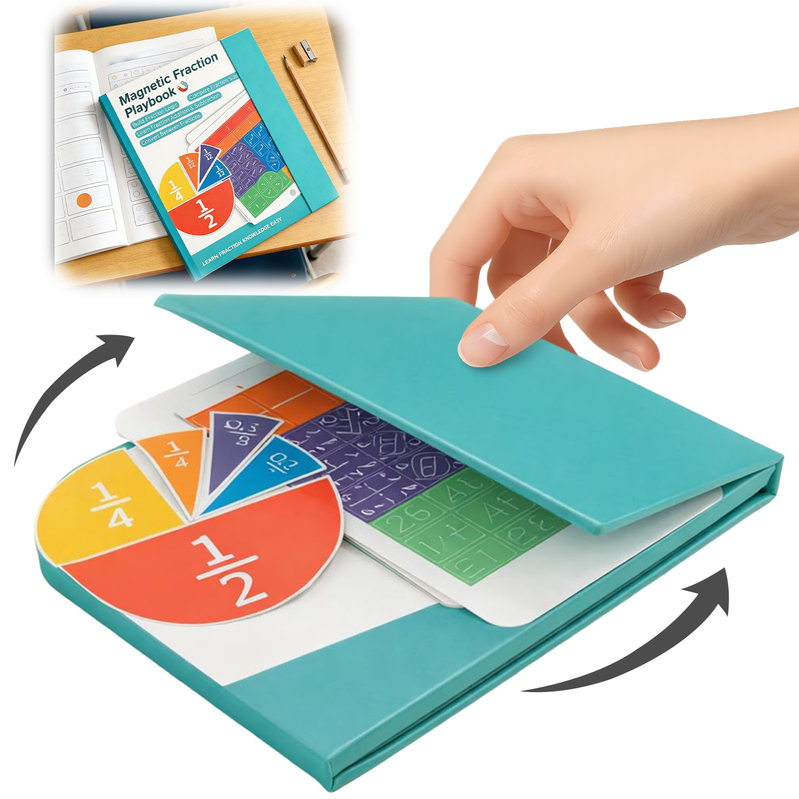 Libro de Fracciones Magnético  - Math Manipulative Set reseña y precio