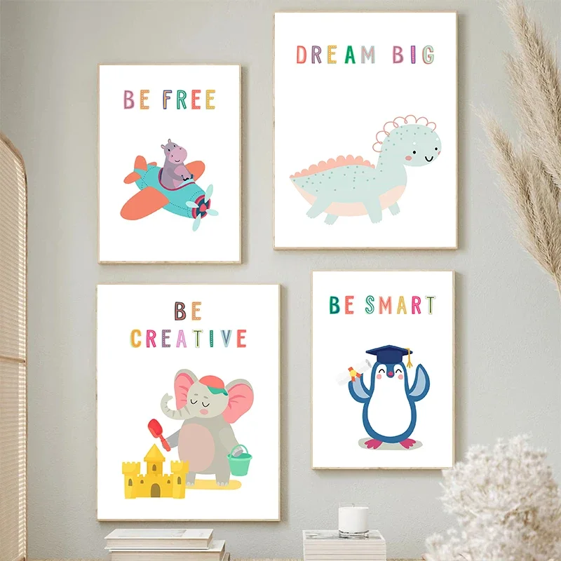 Impresión en lienzo de animale - Kids Education Picture reseña y precio